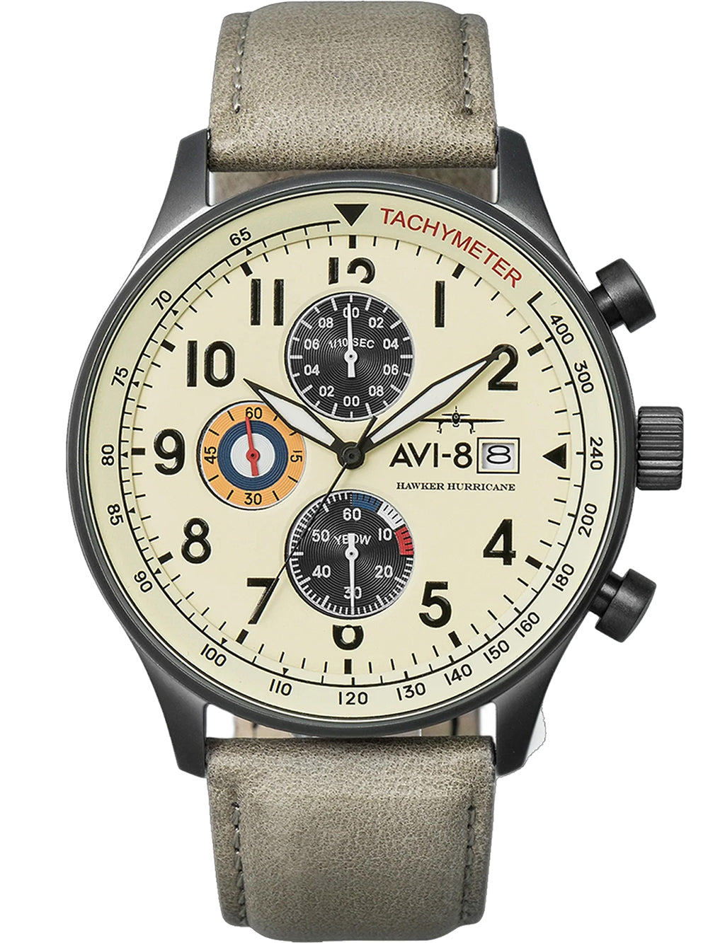 AVI-8 AV-4011-0C vyriškas laikrodis Hawker Hurricane Classic Chronograph 43mm 5ATM