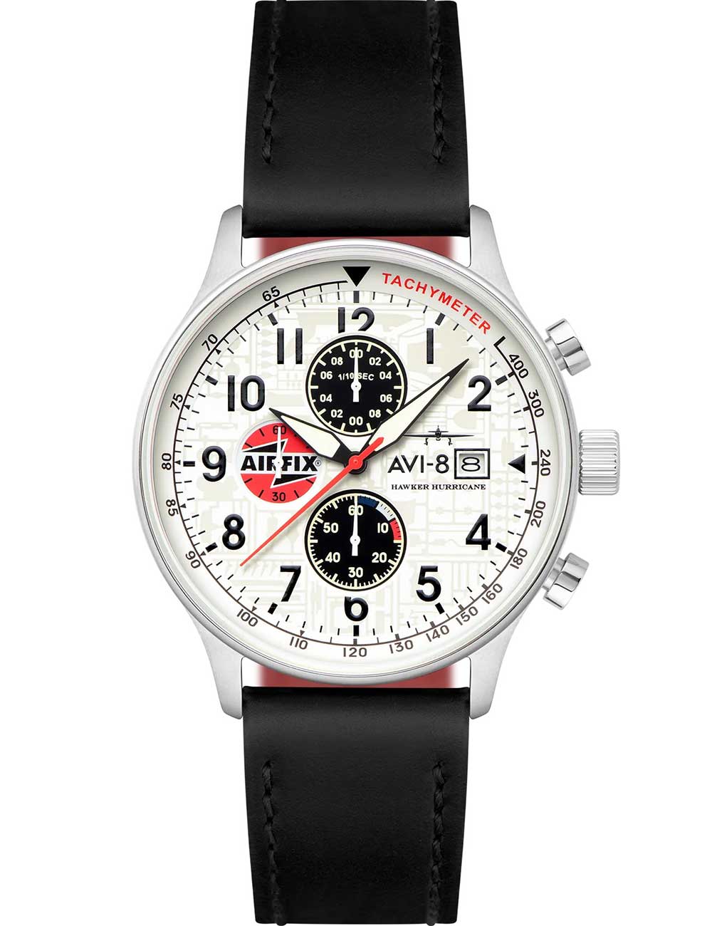 AVI-8 AV-4011-1C vyriškas laikrodis Hawker Hurricane Chronograph 42mm 5ATM