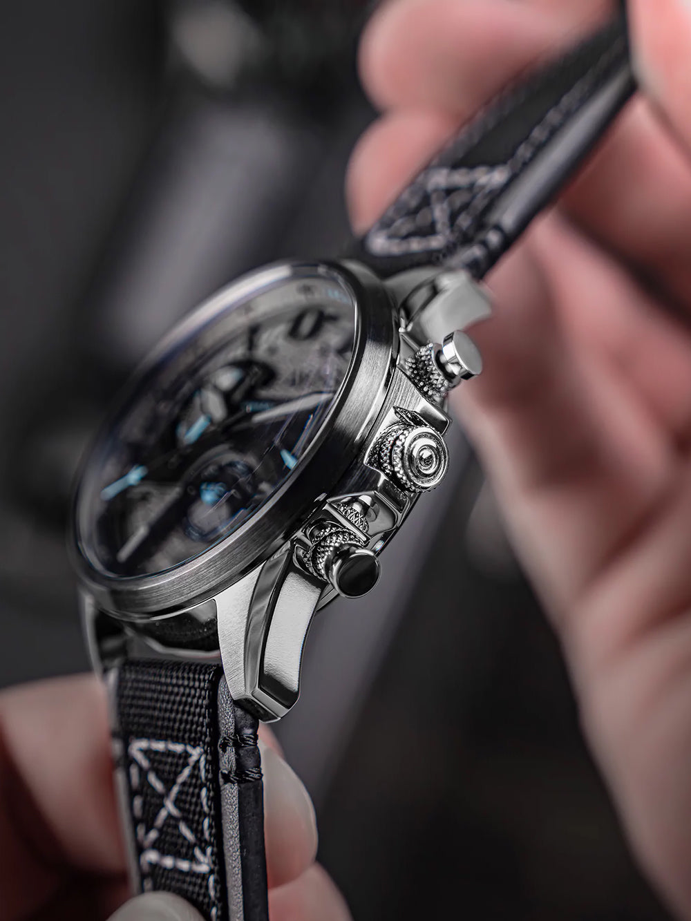 AVI-8 AV-4056-08 vyriškas laikrodis Hawker Harrier Dual Retrograde Chronograph 44mm 5ATM