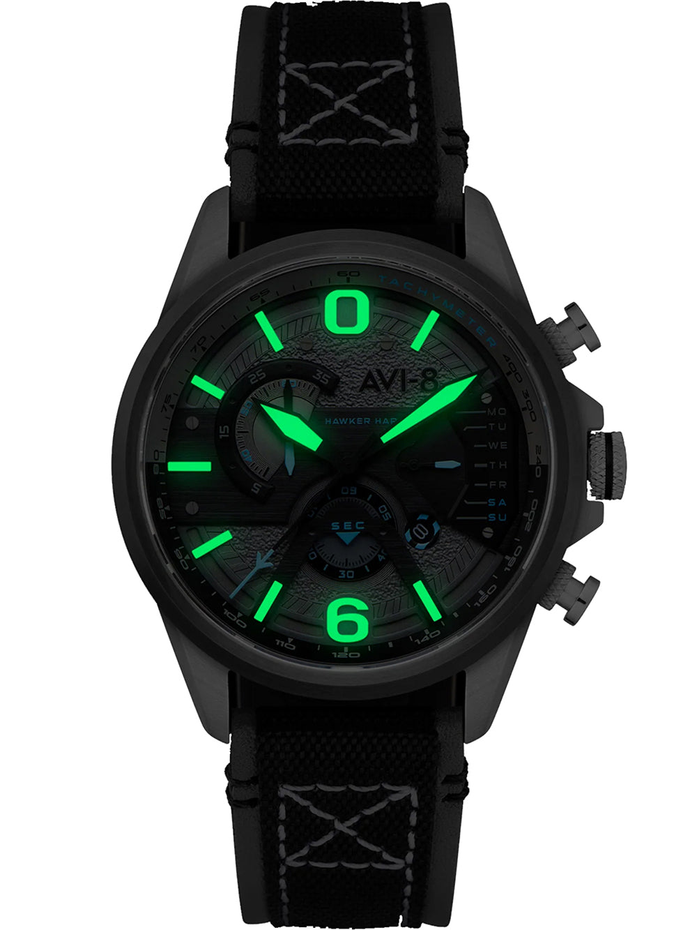 AVI-8 AV-4056-08 vyriškas laikrodis Hawker Harrier Dual Retrograde Chronograph 44mm 5ATM