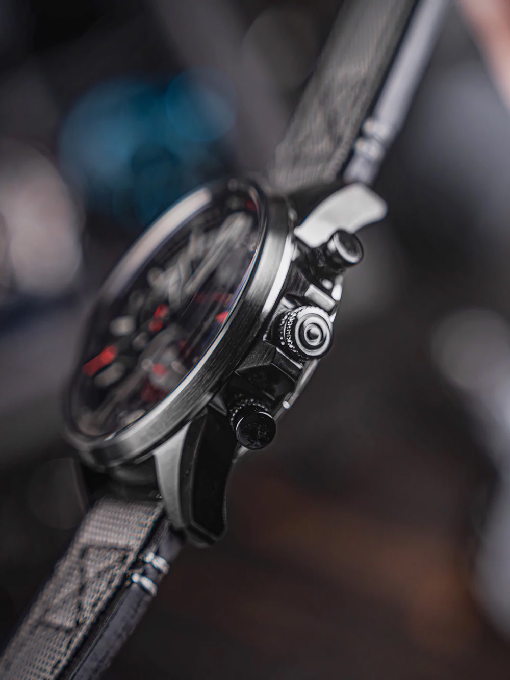 AVI-8 AV-4056-0B vyriškas laikrodis Hawker Harrier Dual Retrograde Chronograph 44mm 5ATM