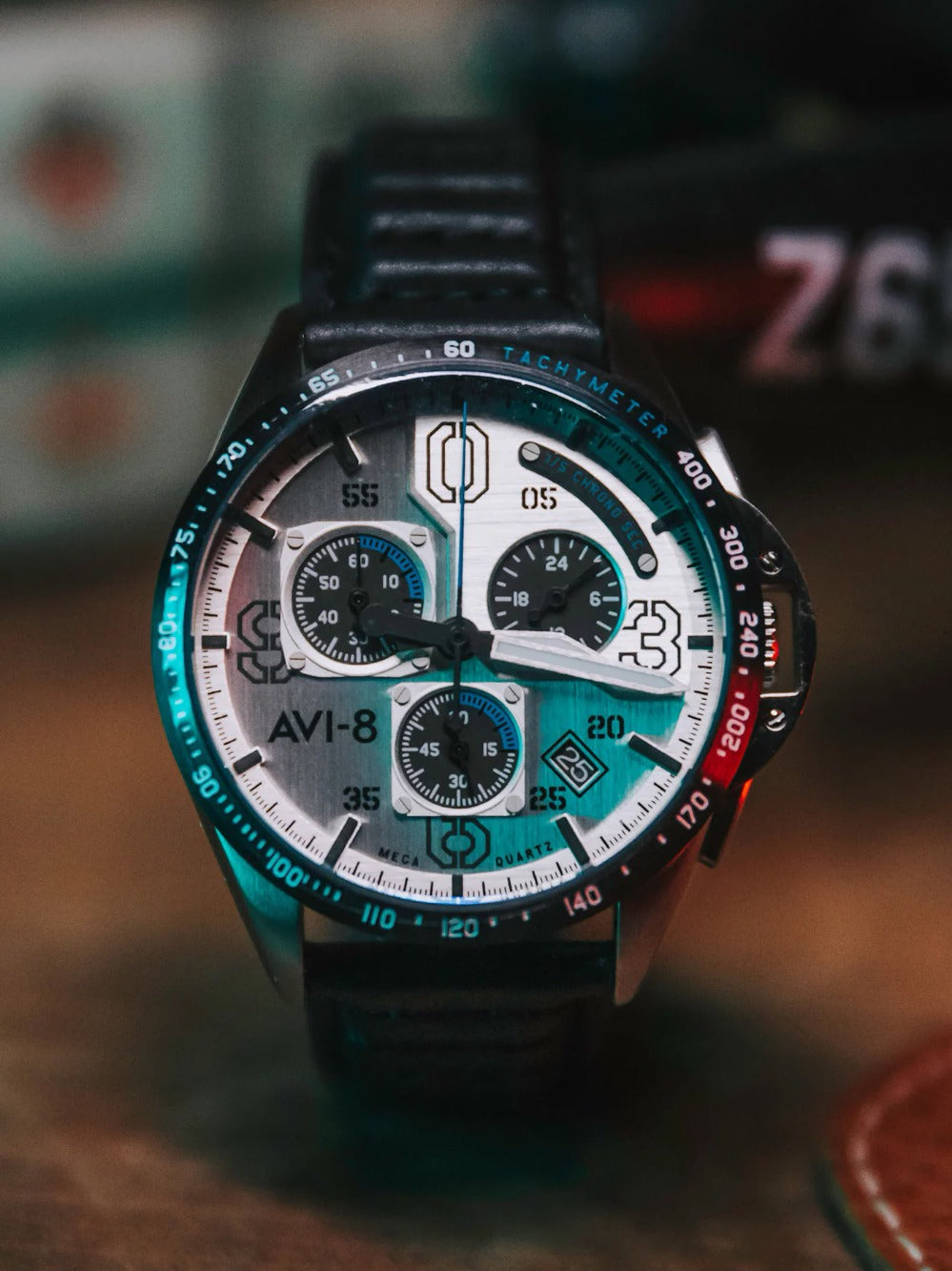 AVI-8 AV-4077-01 P-51 Mustang Chronograph 43mm 5ATM