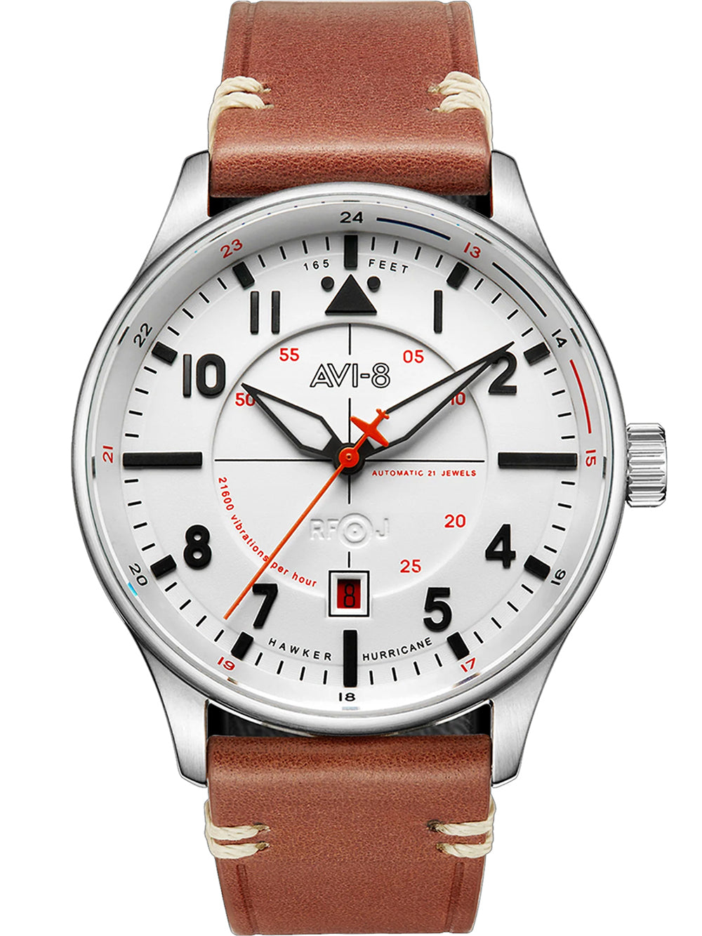 AVI-8 AV-4094-01 vyriškas laikrodis Hawker Hurricane Kent Automatic 43mm 5ATM