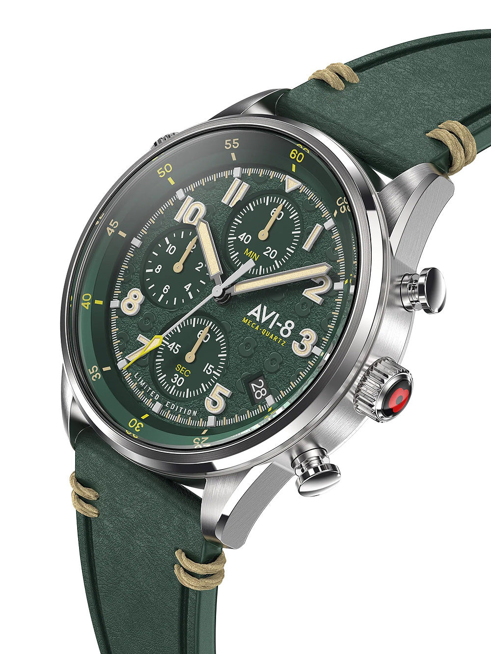 AVI-8 AV-4102-RBL-03 Flyboy Royal British Legion Chronograph vyriškas laikrodis 42mm 5ATM