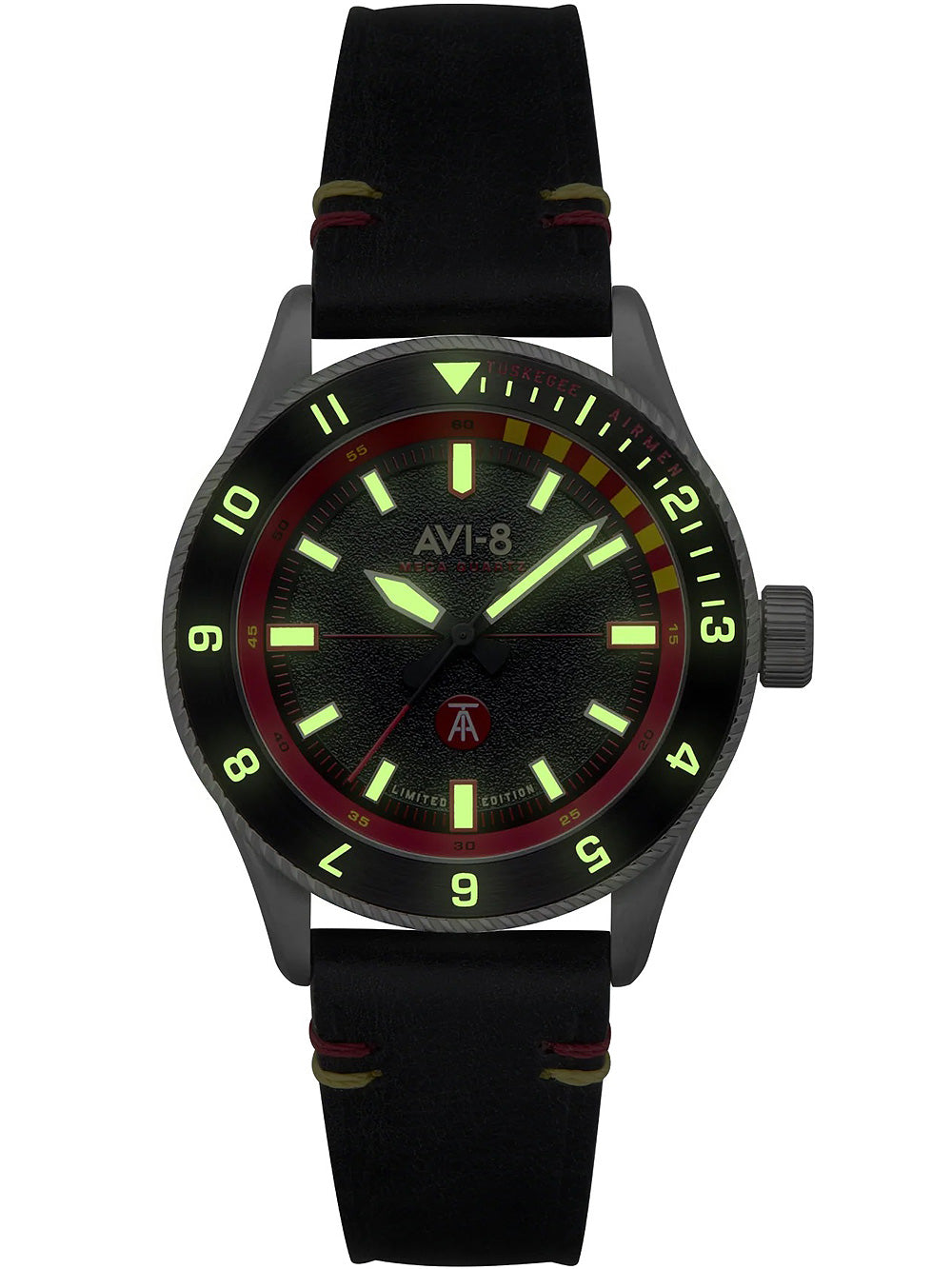 AVI-8 AV-4103-01 Tuskegee Airmen Limited Edition vyriškas laikrodis 40mm 5ATM