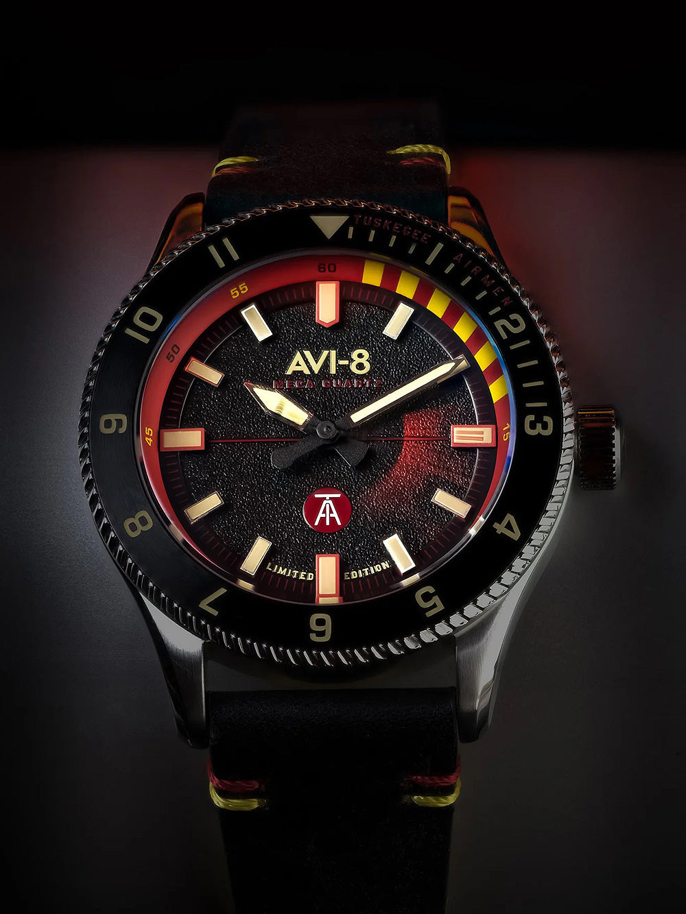 AVI-8 AV-4103-01 Tuskegee Airmen Limited Edition vyriškas laikrodis 40mm 5ATM