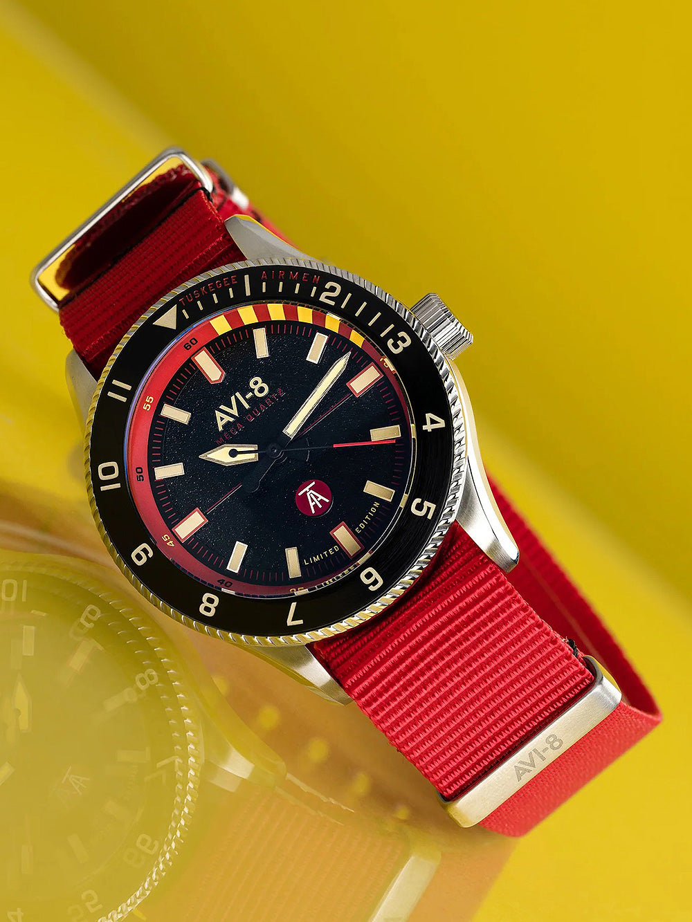 AVI-8 AV-4103-01 Tuskegee Airmen Limited Edition vyriškas laikrodis 40mm 5ATM