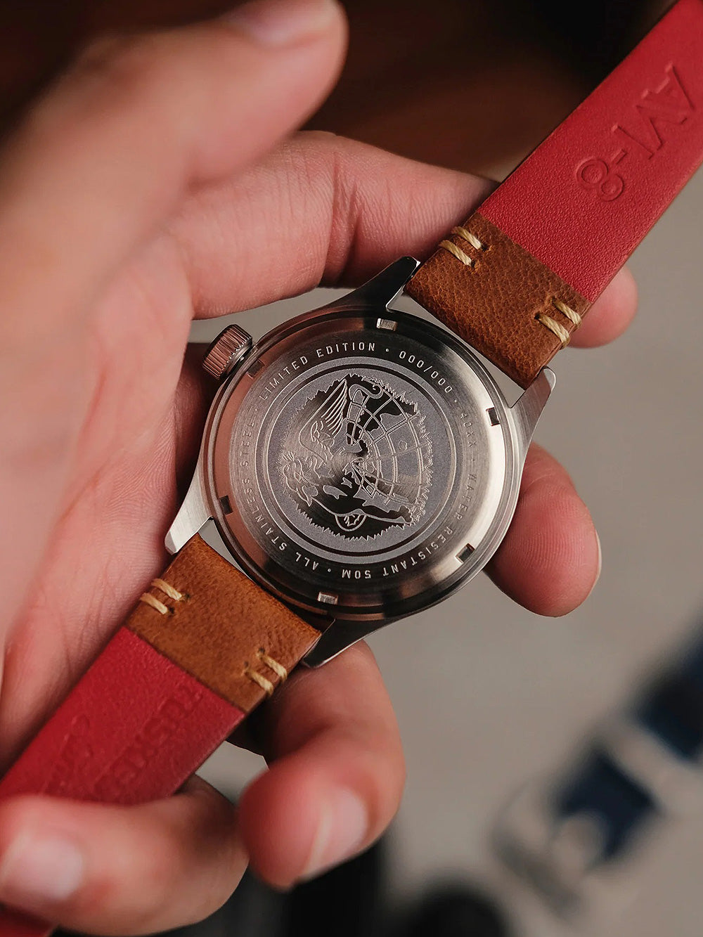 AVI-8 AV-4103-02 Tuskegee Airmen Limited Edition vyriškas laikrodis 40mm 5ATM