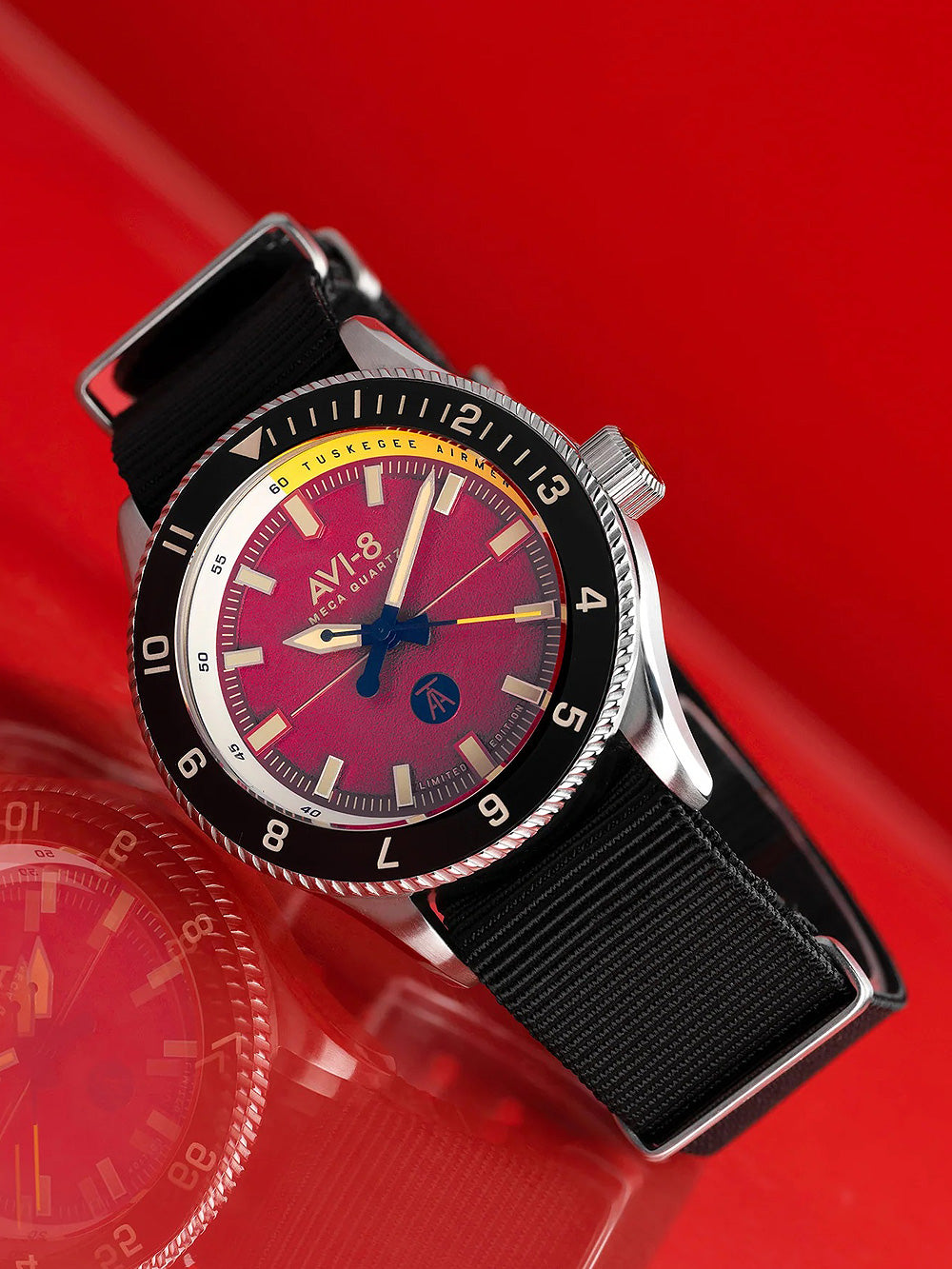 AVI-8 AV-4103-04 Tuskegee Airmen Limited Edition vyriškas laikrodis 40mm 5ATM