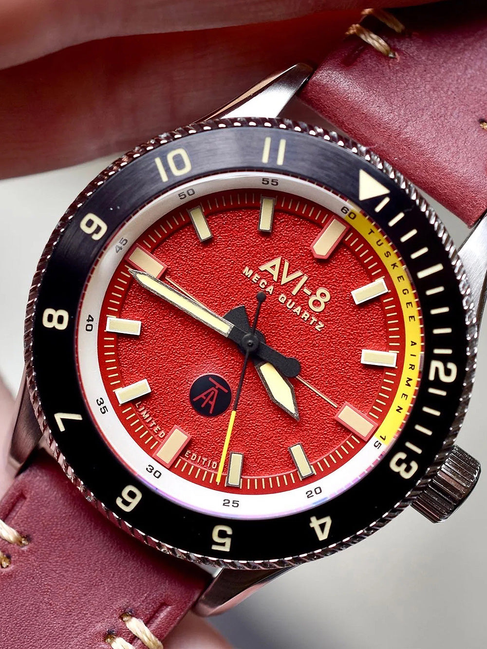 AVI-8 AV-4103-04 Tuskegee Airmen Limited Edition vyriškas laikrodis 40mm 5ATM