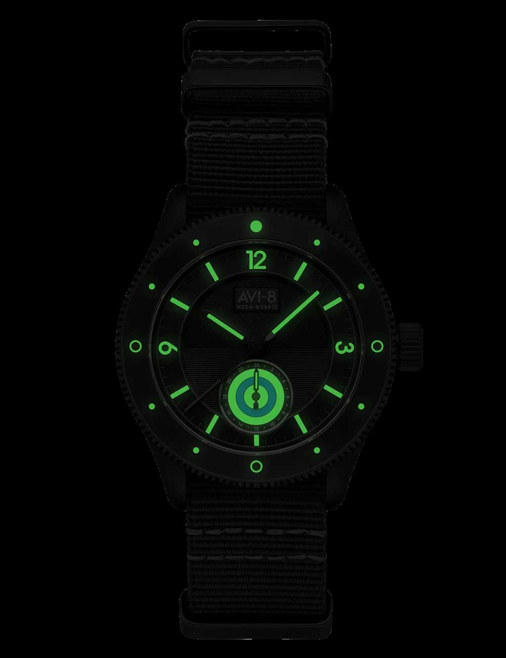 AVI-8 AV-4112-05 vyriškas laikrodis Flyboy Airmaster 40mm 5ATM