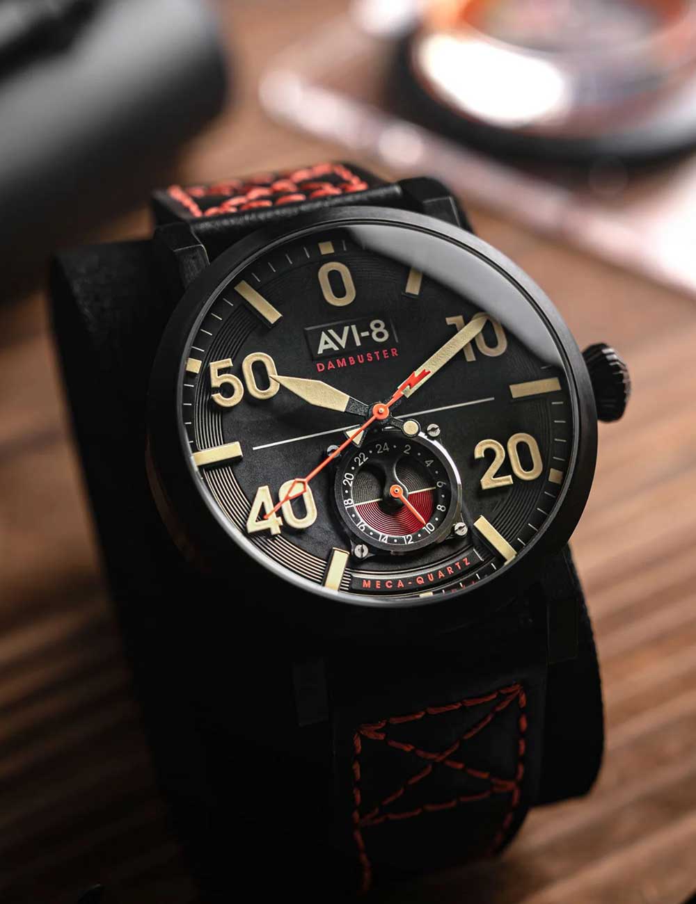 AVI-8 AV-4113-03 vyriškas laikrodis Dambuster Chadwick 43mm 5ATM