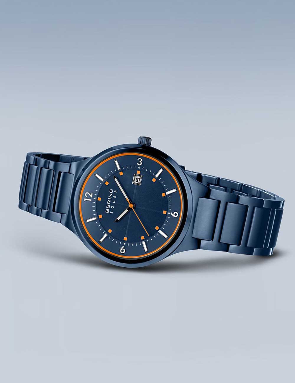 Bering 14442-797 Slim Solar vyriškas laikrodis 42mm 5ATM