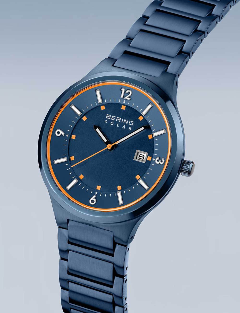 Bering 14442-797 Slim Solar vyriškas laikrodis 42mm 5ATM