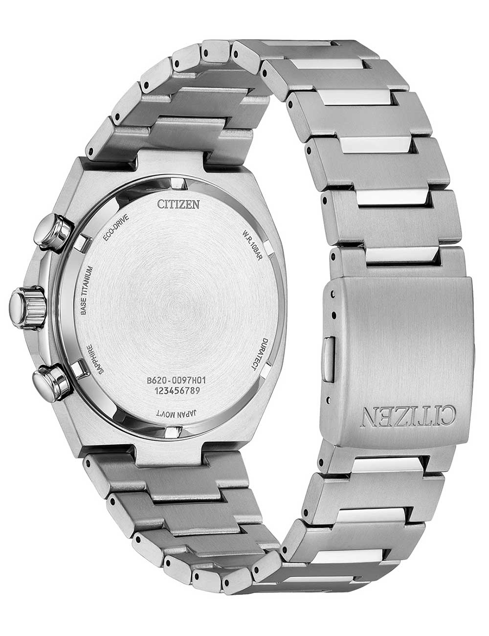 Citizen CA4610-85A vyriškas laikrodis Eco-Drive Super Titanium Chronograph 43mm 10ATM