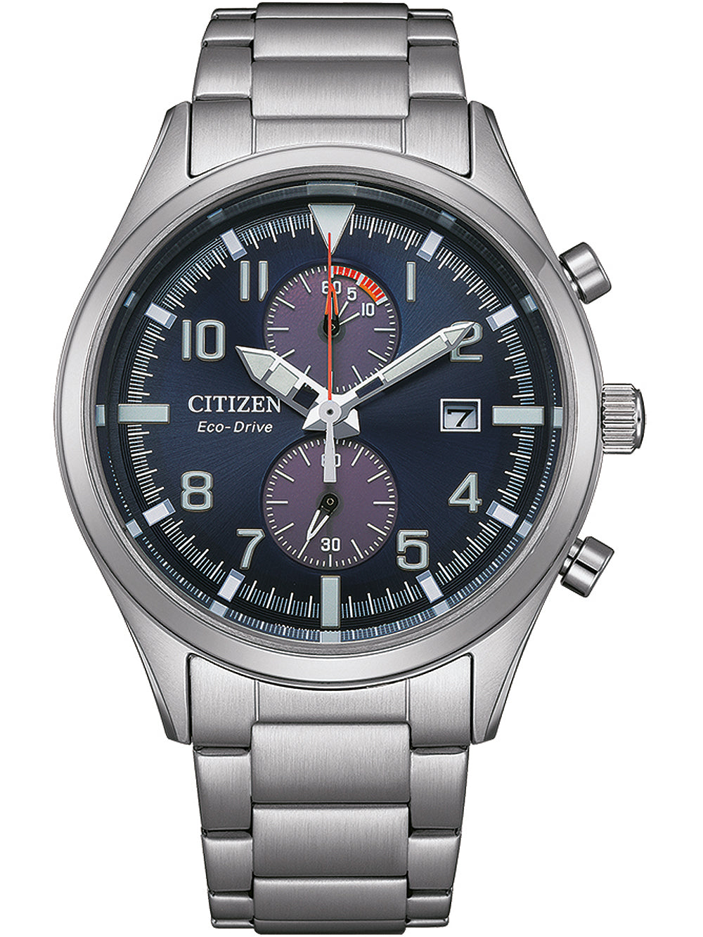 Citizen CA7028-81L Eco-Drive Chronograph vyriškas laikrodis 43mm 10ATM