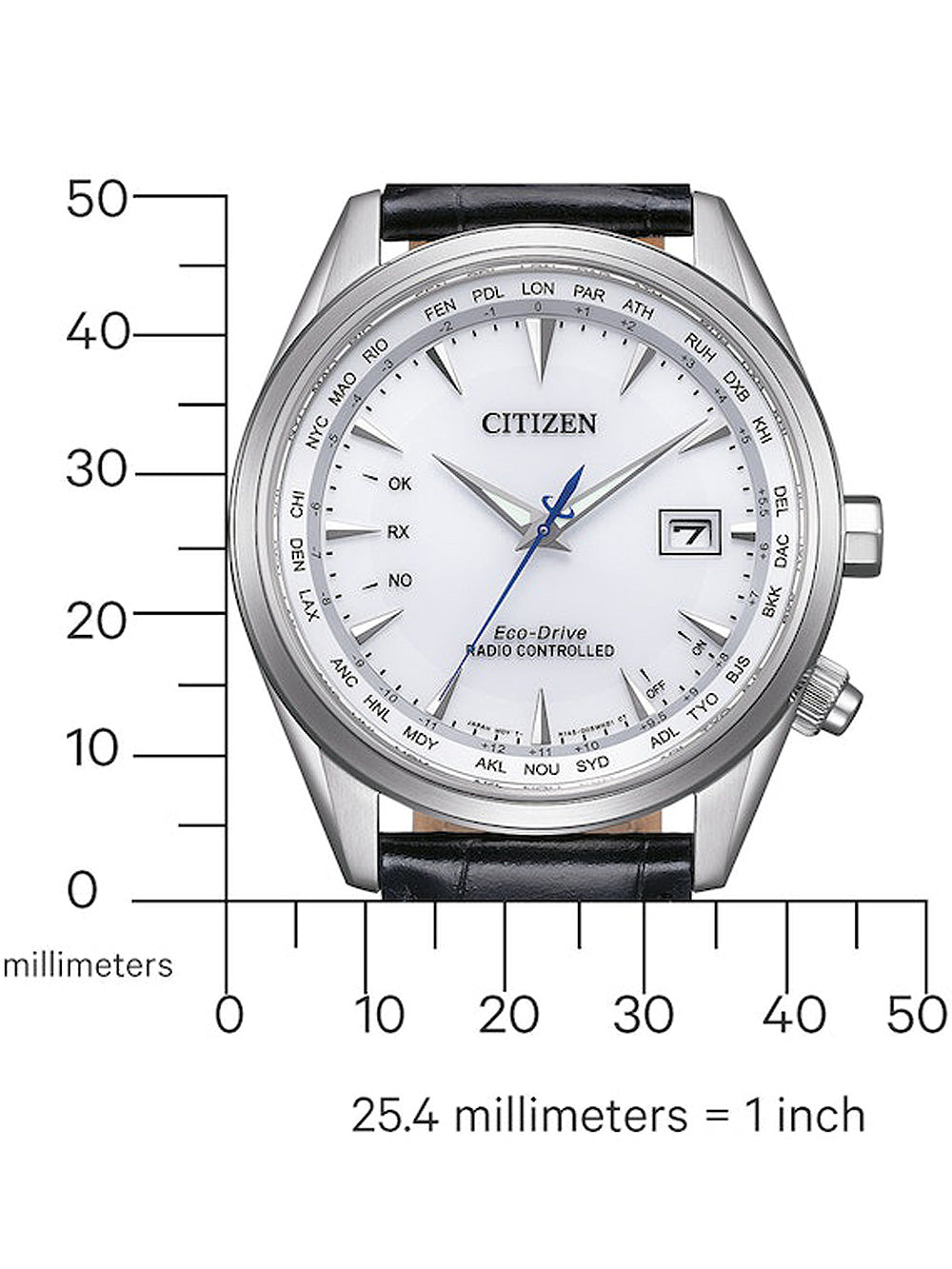 Citizen CB0270-10A Eco-Drive Radio Controlled vyriškas laikrodis 43mm