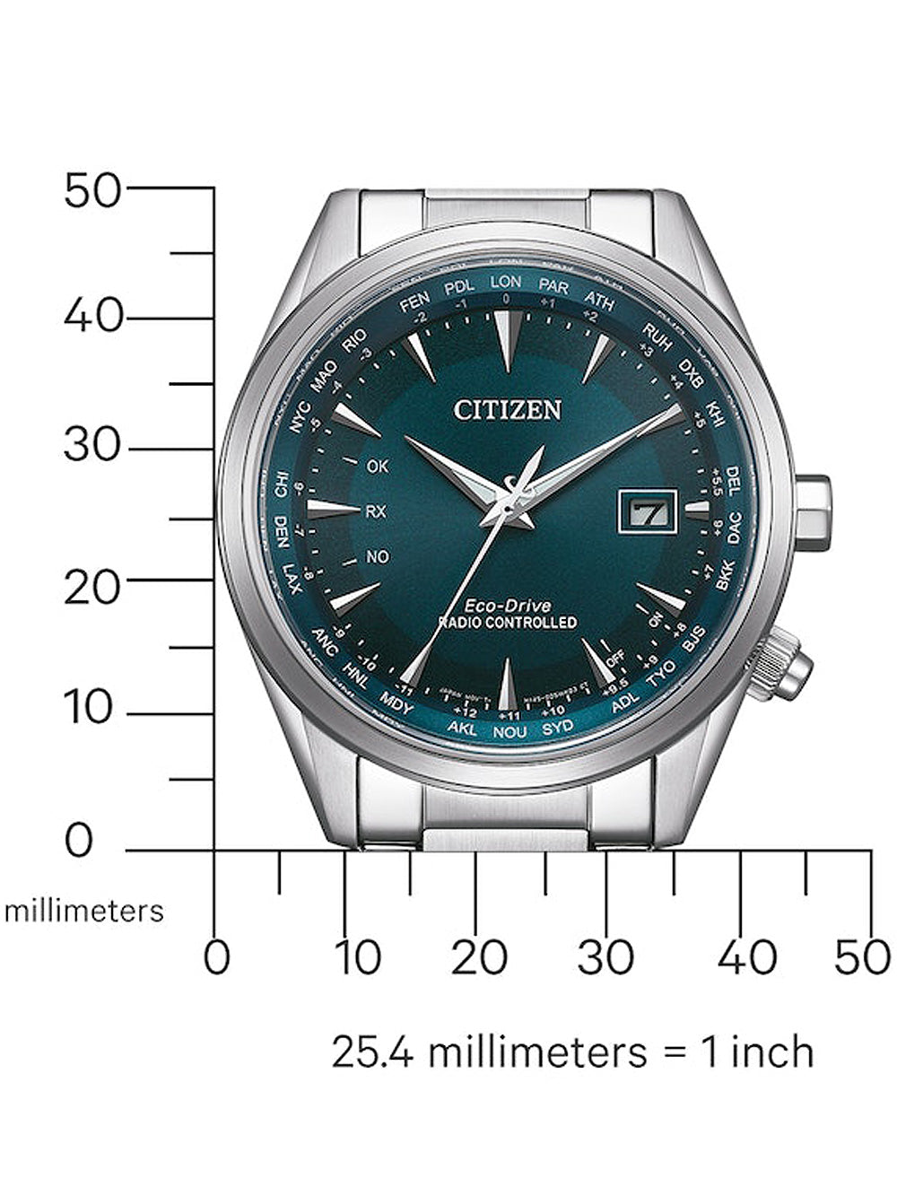 Citizen CB0270-87L Eco-Drive Radio Controlled vyriškas laikrodis 43mm
