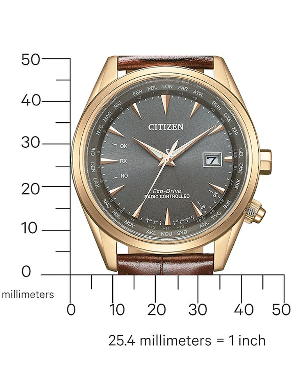Citizen CB0273-11H Eco-Drive Radio Controlled vyriškas laikrodis 43mm