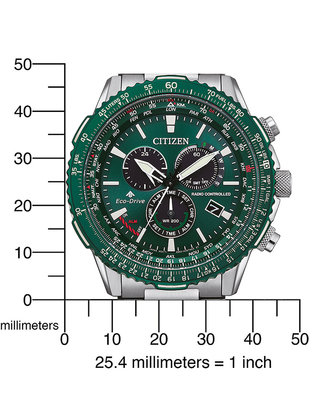 Citizen CB5004-59W Radio-Controlled Eco-Drive Promaster vyriškas laikrodis 45mm