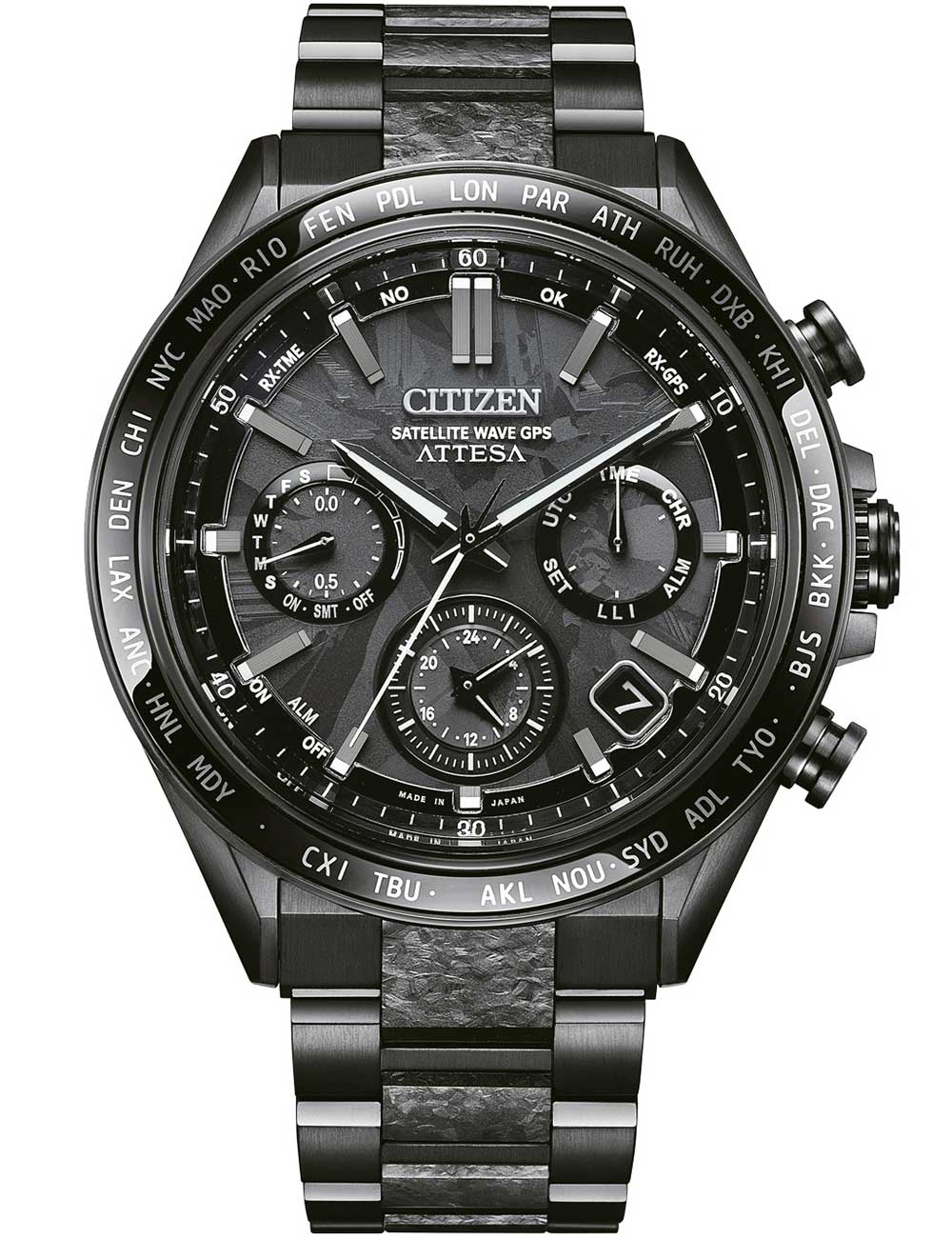 Citizen CC4067-66E vyriškas laikrodis Attesa Hakuto-R Satellite Wave GPS Limited 45mm 10ATM