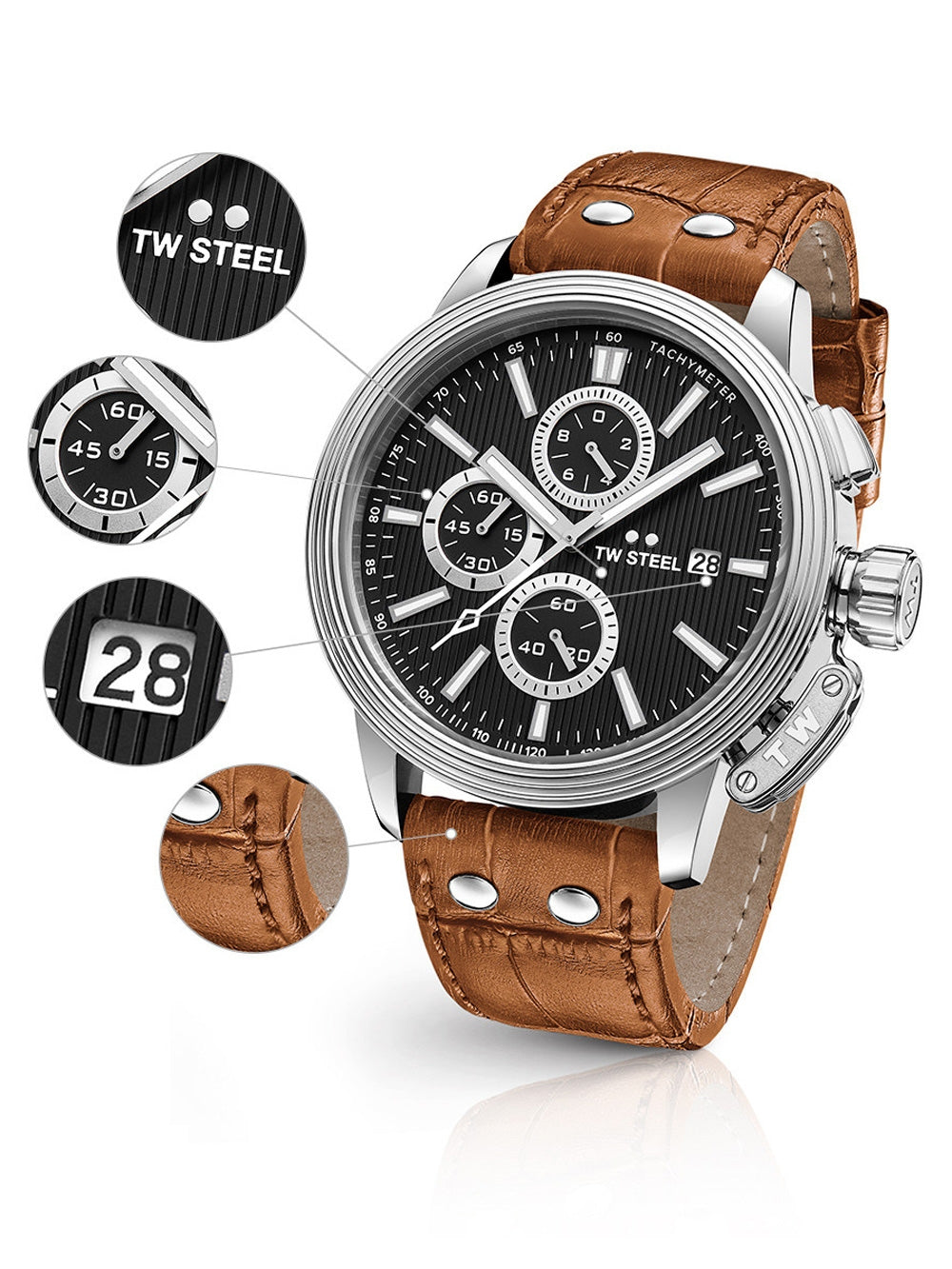 TW Steel CE7003 CEO Adesso Chronograph 45mm 10 ATM