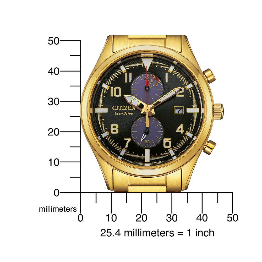 Citizen CA7022-87E Eco-Drive Chronograph vyriškas laikrodis 43mm 10ATM