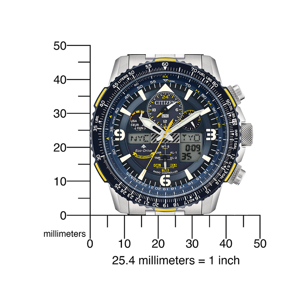 Citizen JY8078-52L Promaster-Sky Blue Angels Radio-Controlled Eco- Drive 45mm 20ATM