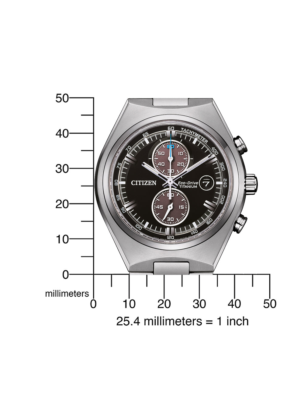 Citizen CA7090-87E Eco-Drive Super-Titanium vyriškas laikrodis 43mm 10ATM