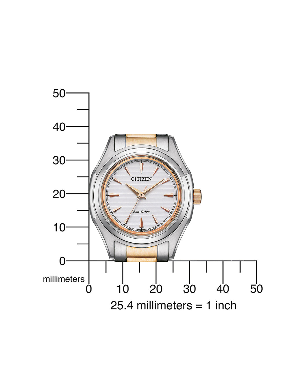 Citizen FE2116-85A Eco-Drive moteriškas laikrodis 31mm 10ATM