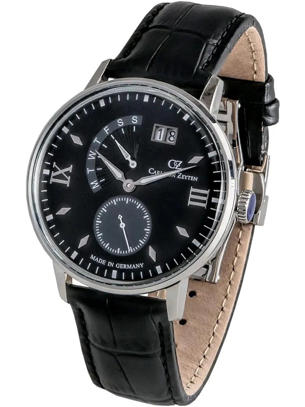 Carl von Zeyten CVZ0059BK Glatt vyriškas laikrodis 45mm 5ATM