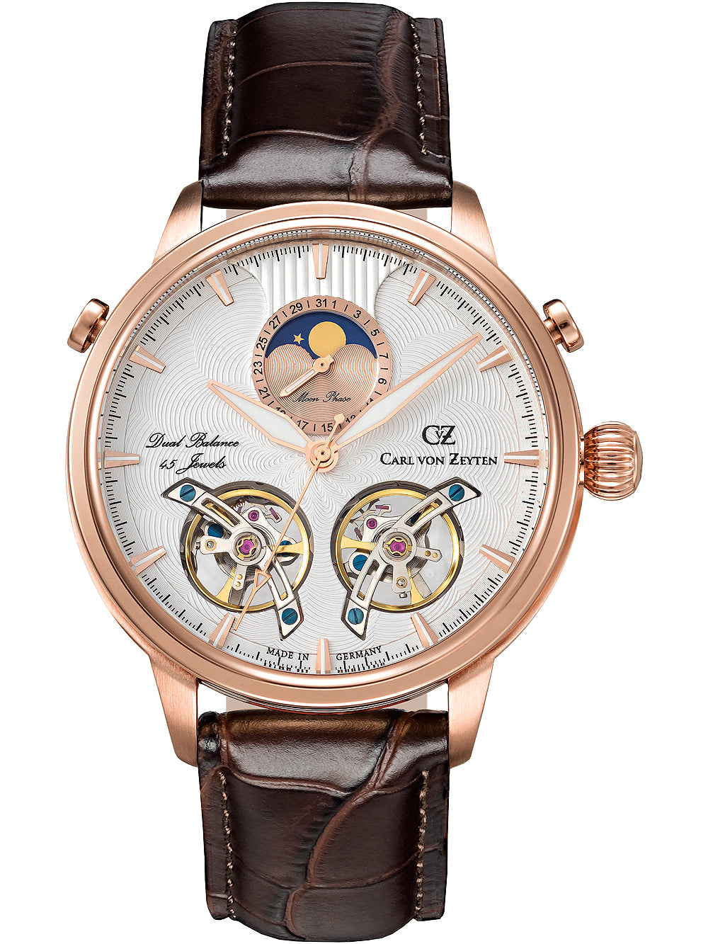 Carl von Zeyten CVZ0060RWHS Durbach Moonphase Automatic 45mm 5ATM