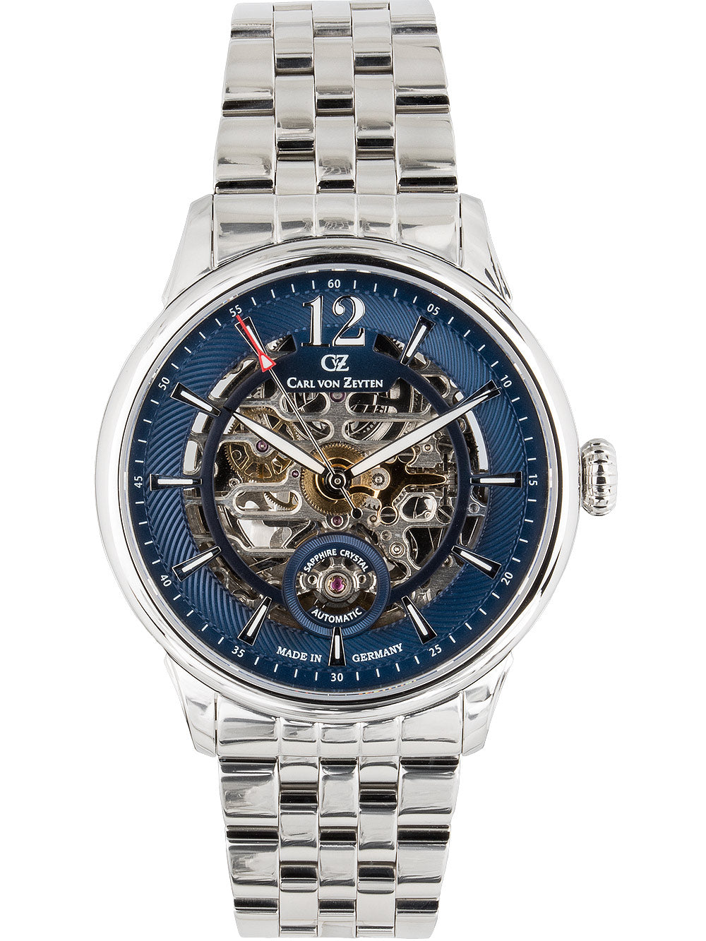 Carl von Zeyten CVZ0080BLMS Schramberg Automatic vyriškas laikrodis 43mm 5ATM