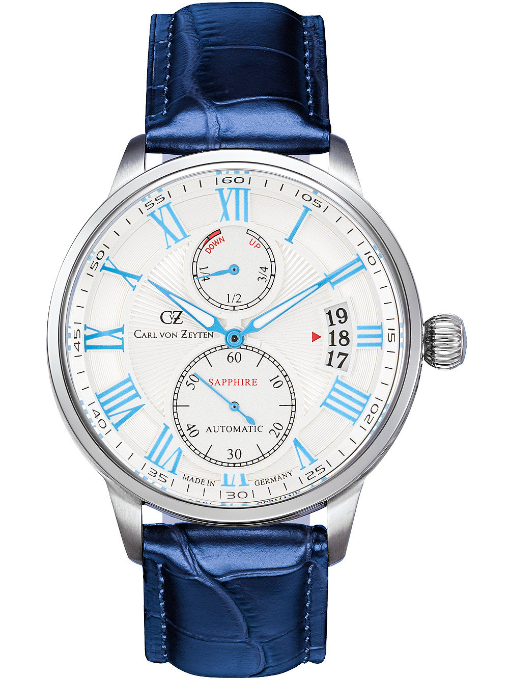 Carl von Zeyten CVZ0082WHS Münstertal Automatic vyriškas laikrodis 46mm 10ATM