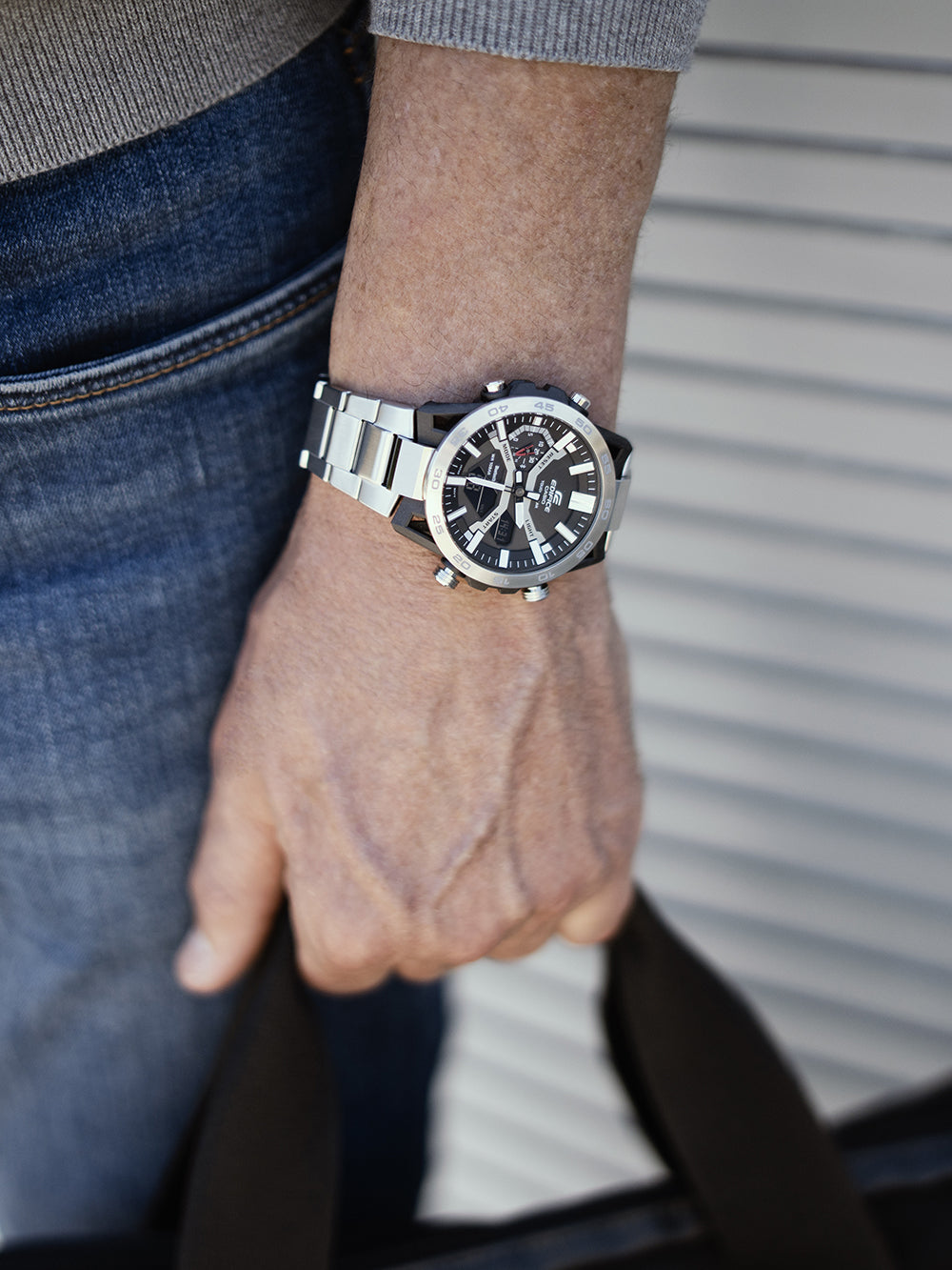 Casio ECB-2000D-1AEF Edifice Solar vyriškas laikrodis 48mm 10ATM