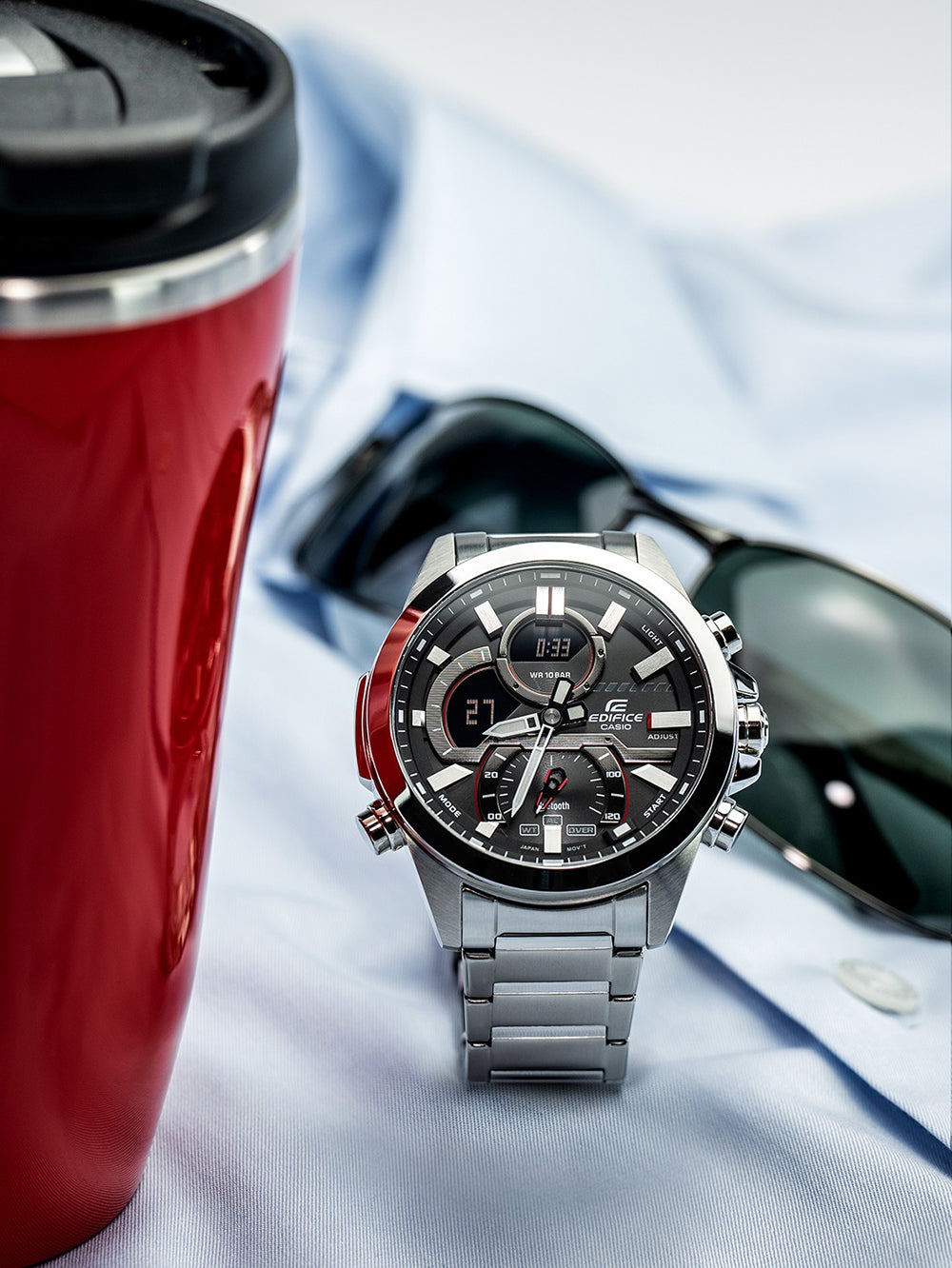 Casio ECB-30D-1AEF Edifice laikrodis 48mm 10ATM