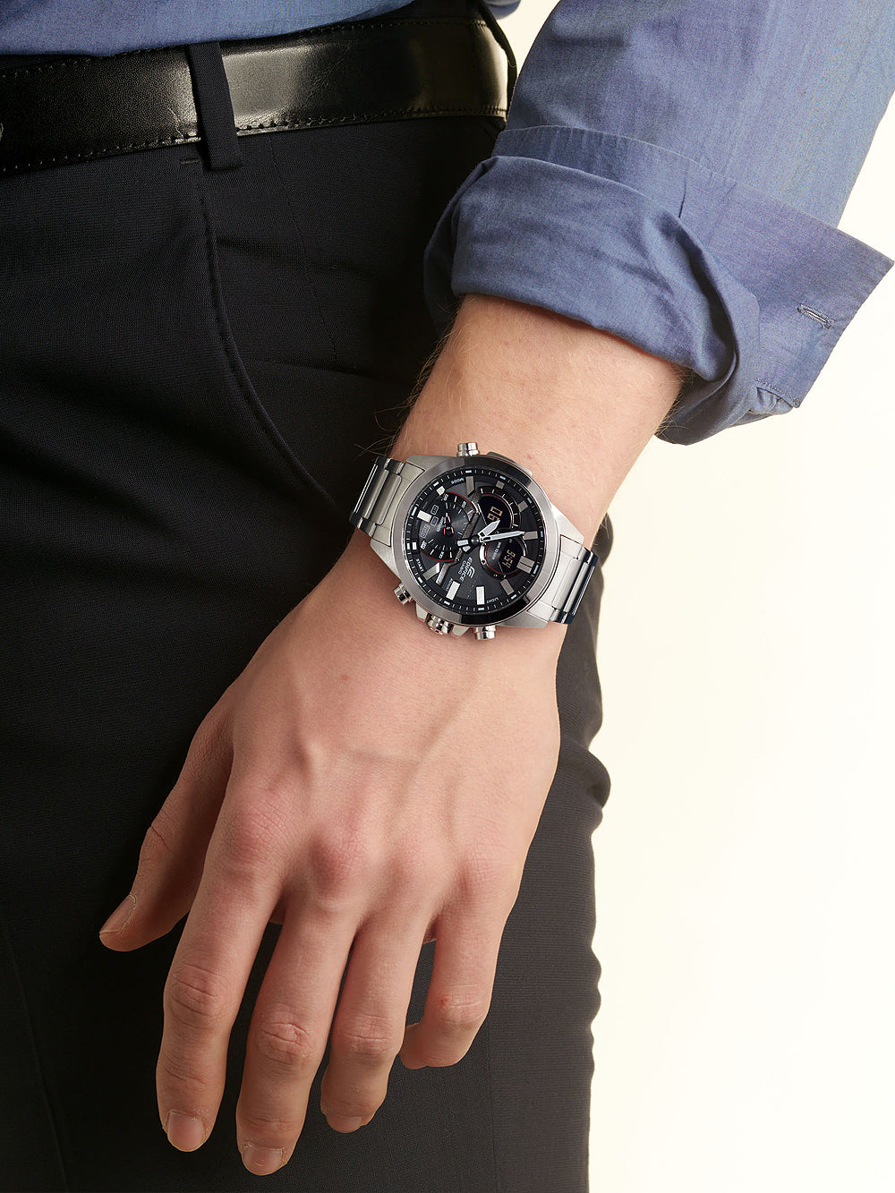 Casio ECB-30D-1AEF Edifice laikrodis 48mm 10ATM