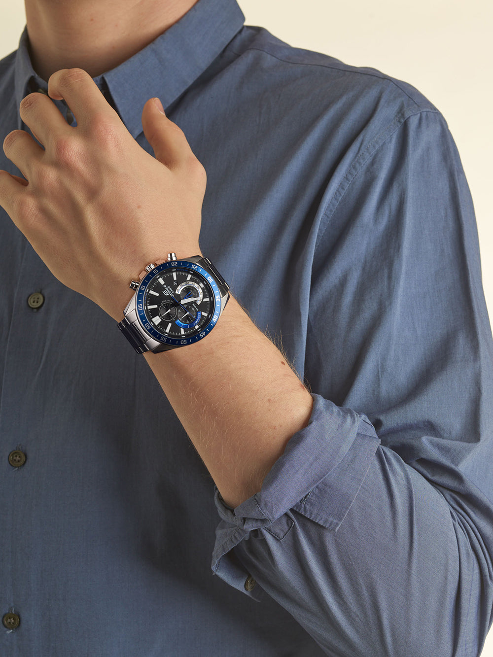 Casio EFV-620D-1A2VUEF Edifice vyriškas laikrodis 49mm 10ATM