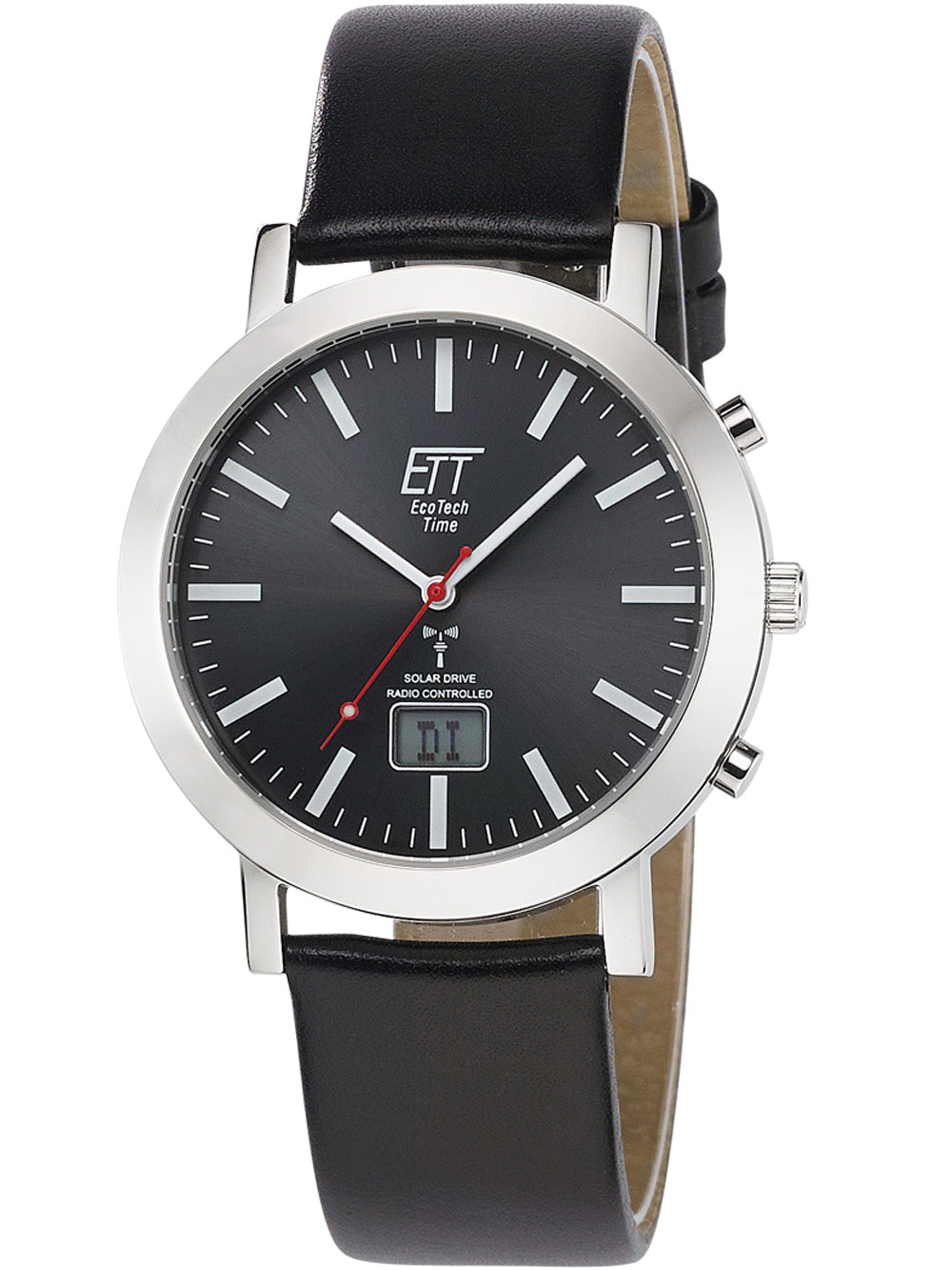 ETT EGS-11578-21L vyriškas laikrodis Solar Radio-Controlled 41mm 5ATM