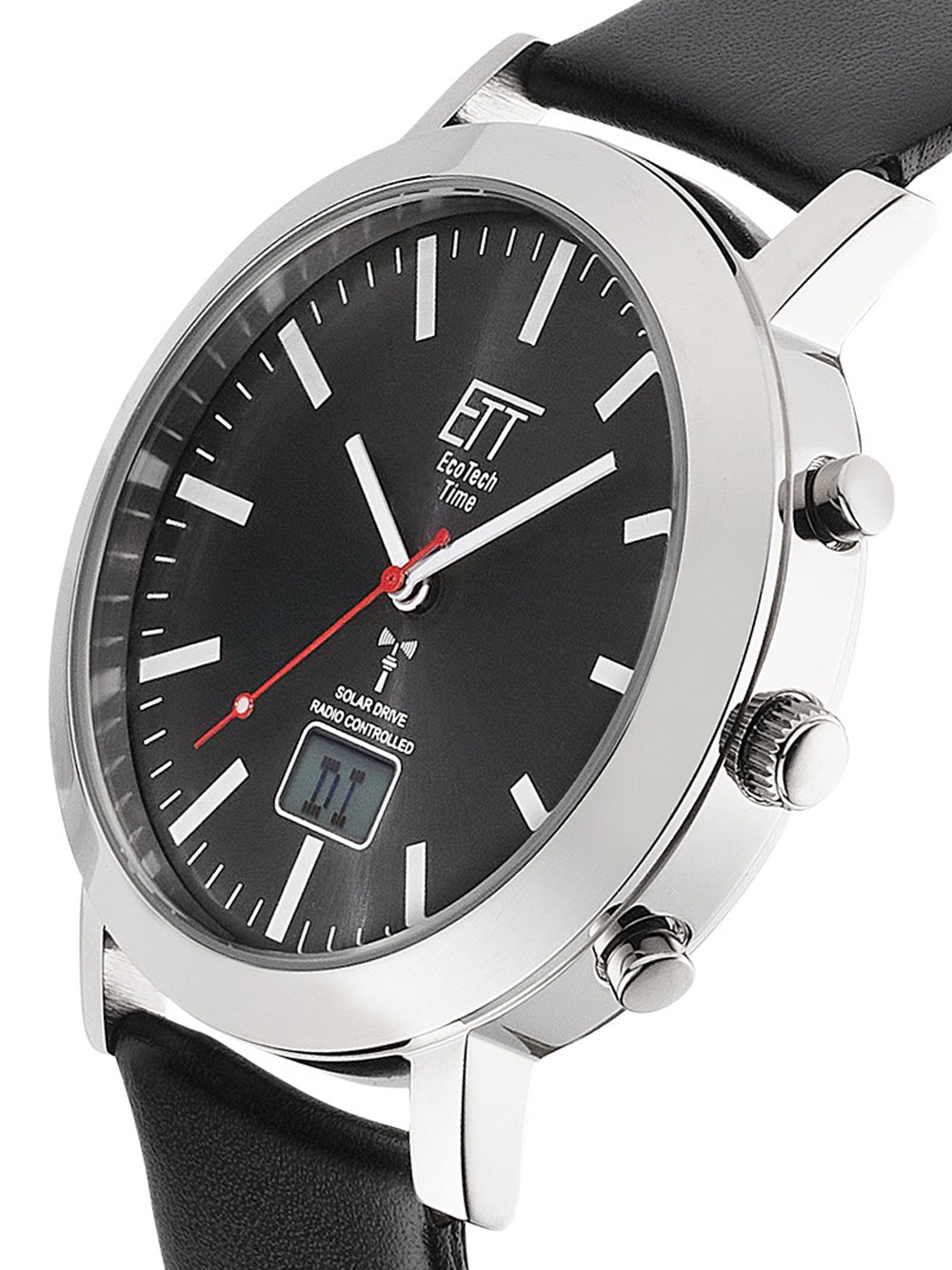 ETT EGS-11578-21L vyriškas laikrodis Solar Radio-Controlled 41mm 5ATM