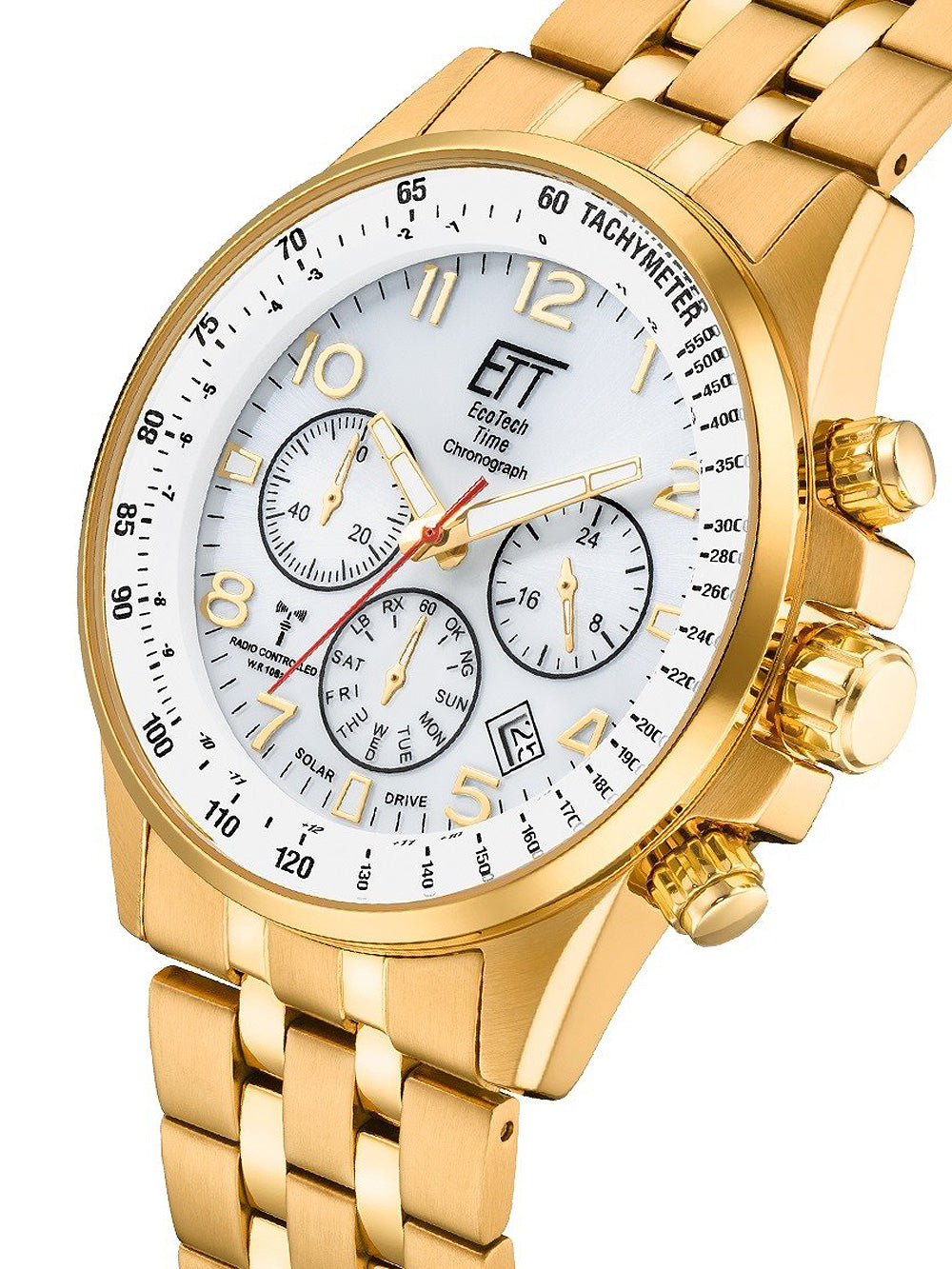 ETT EGS-11614-42MS Professional Solar Radio Controlled Chronograph 43mm 10ATM