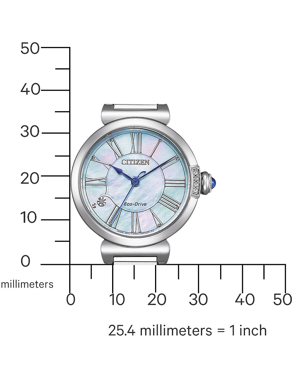 Citizen EM1060-87N Eco-Drive Elegance moteriškas laikrodis 30mm 5ATM