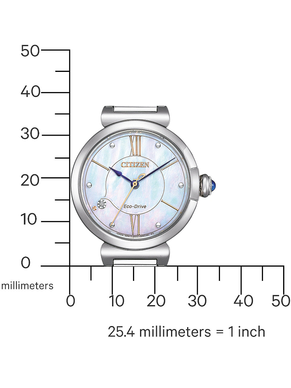 Citizen EM1070-83D Eco-Drive Elegance moteriškas laikrodis 30mm 5ATM