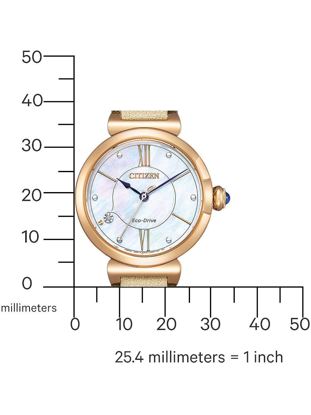 Citizen EM1073-18D Eco-Drive Elegance moteriškas laikrodis 30mm 5ATM