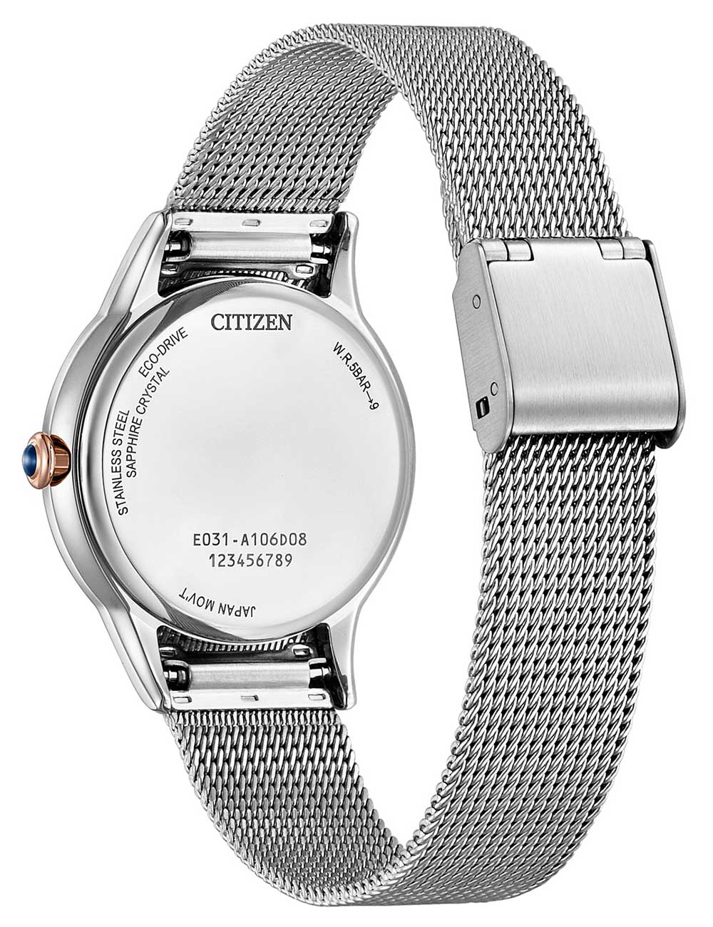 Citizen EM1156-80X moteriškas laikrodis Citizen L Eco-Drive 32,5mm 5ATM
