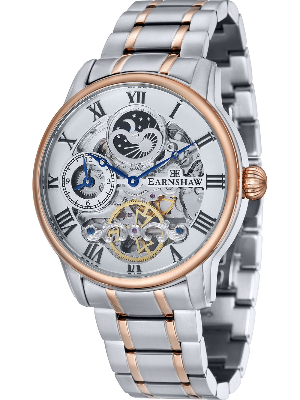 Thomas Earnshaw ES-8006-33 vyriškas laikrodis Longitude Automatic 44mm 5ATM