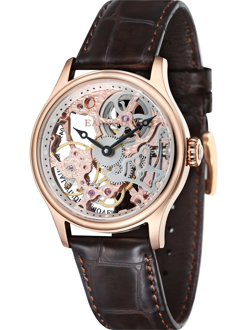 Thomas Earnshaw ES-8049-03 vyriškas laikrodis Bauer Mechanical Skeleton 42mm 5ATM