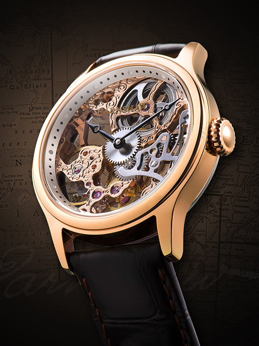 Thomas Earnshaw ES-8049-03 vyriškas laikrodis Bauer Mechanical Skeleton 42mm 5ATM