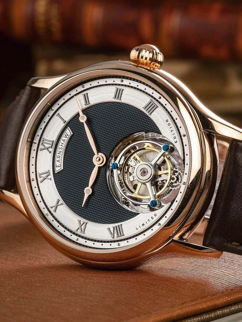 Thomas Earnshaw ES-8213-03 Palmerston Tourbillon Skeleton vyriškas laikrodis