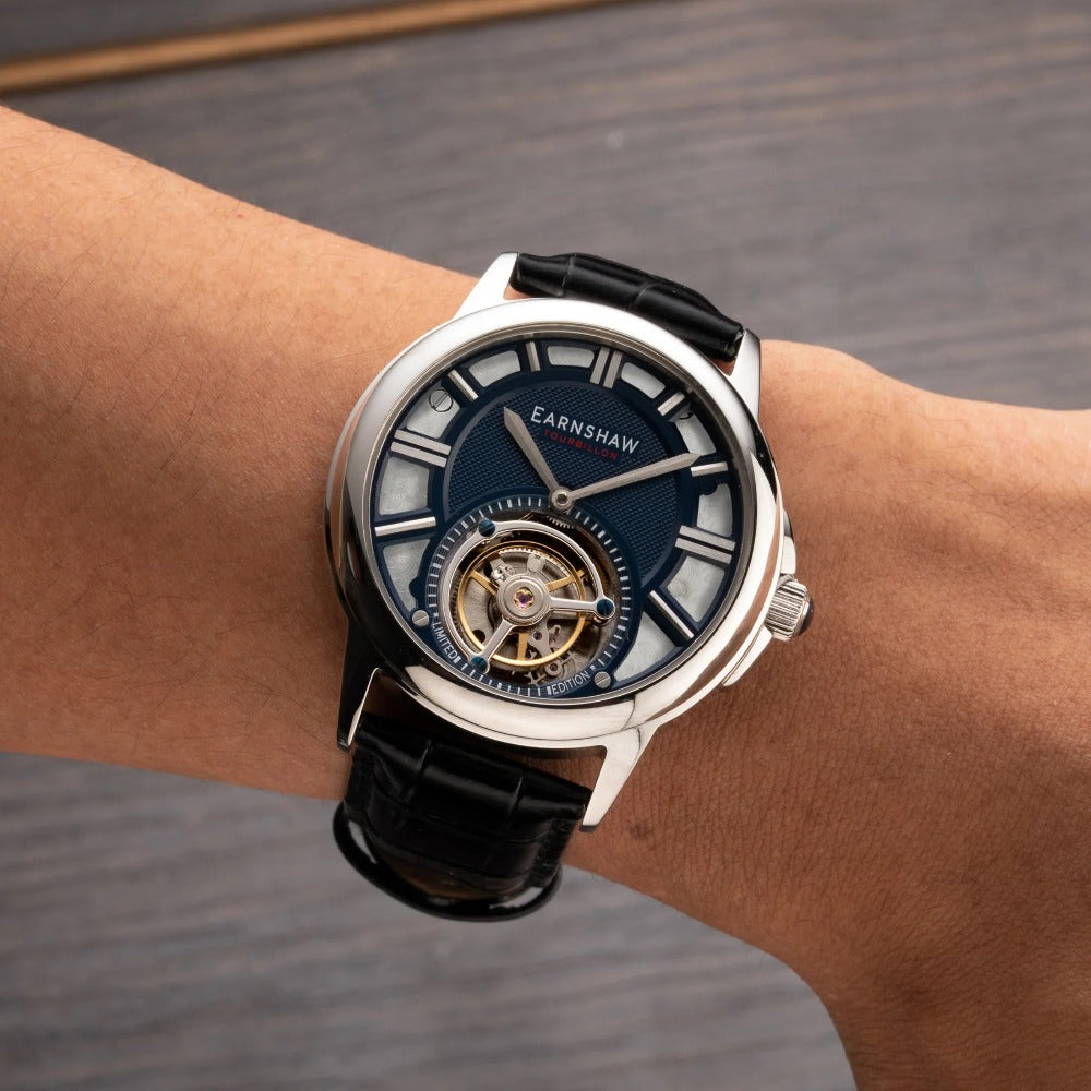 Thomas Earnshaw ES-8239-02 Disraeli Tourbillon vyriškas laikrodis 42mm 3ATM